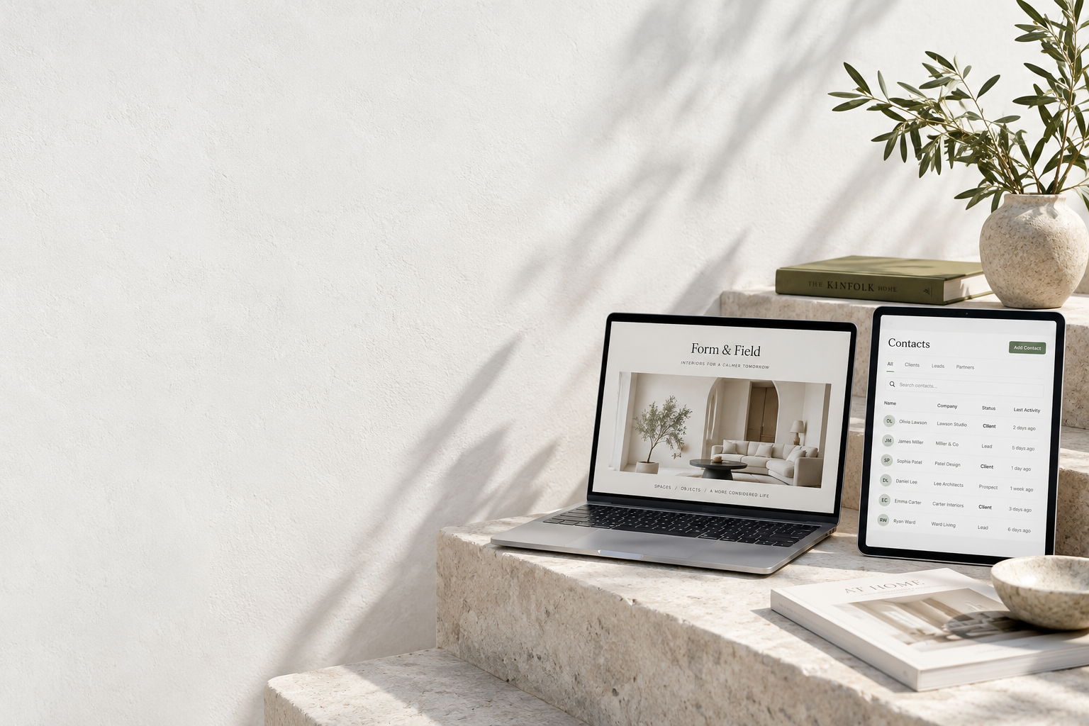 Form & Field / Independent website concept